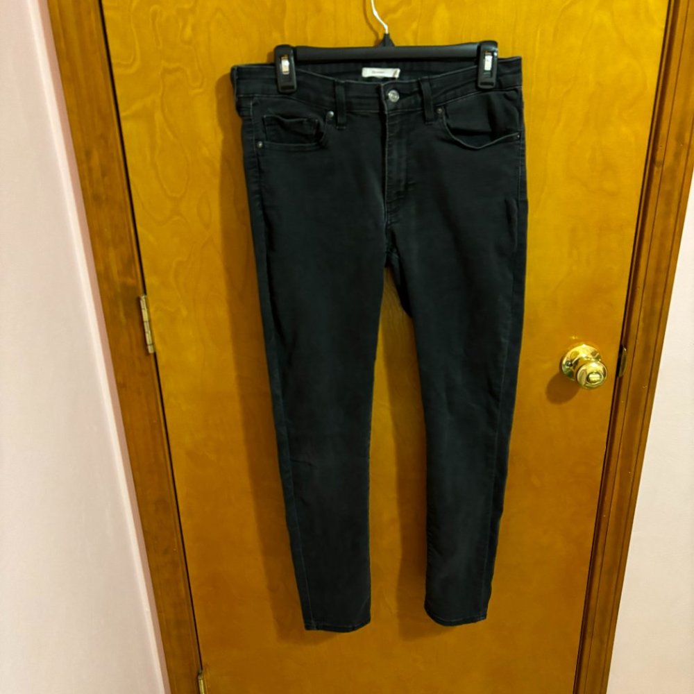 Levi’s 711 Skinny Jeans Black Stretchy 30x30 - Picture 2 of 16